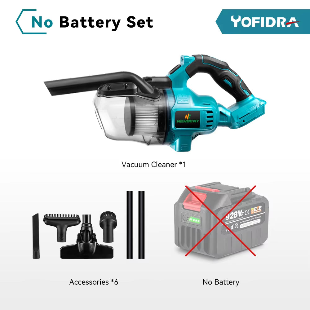 1000W Cordless Handheld Electric Vacuum Cleaner Powerful Rechargeable Household Indoor Cleaning Tools for Makita 18V Battery